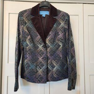 PRICE DROP! Doncaster Blazer 2 Button Jacket Velveteen Collar NWT Size 6